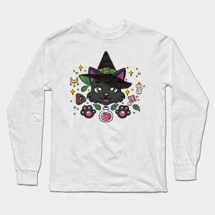 Cat witch Long Sleeve T-Shirt